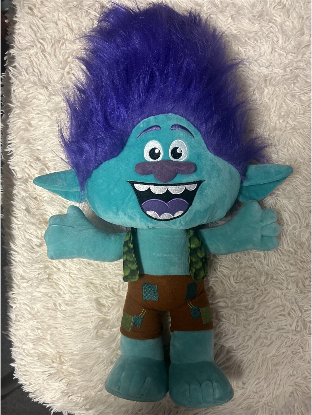 Dream Works Trolls Movie Large Jumbo 25" Plush Doll Blue Boy See Description